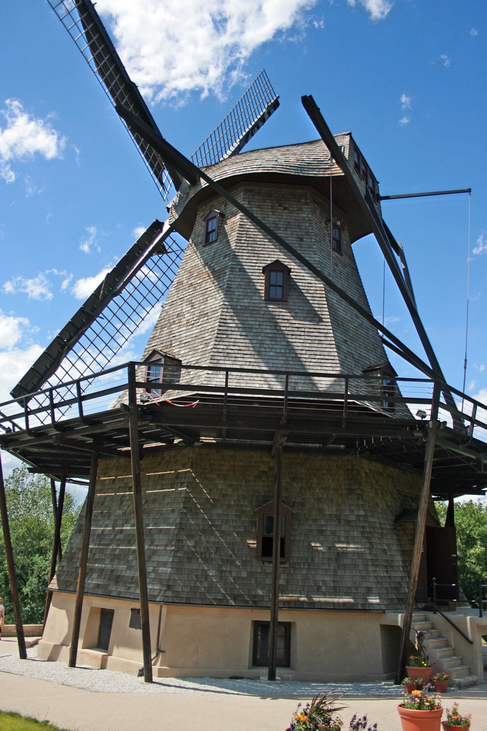 伊利诺伊州 Geneva 的 Fabyan Windmill