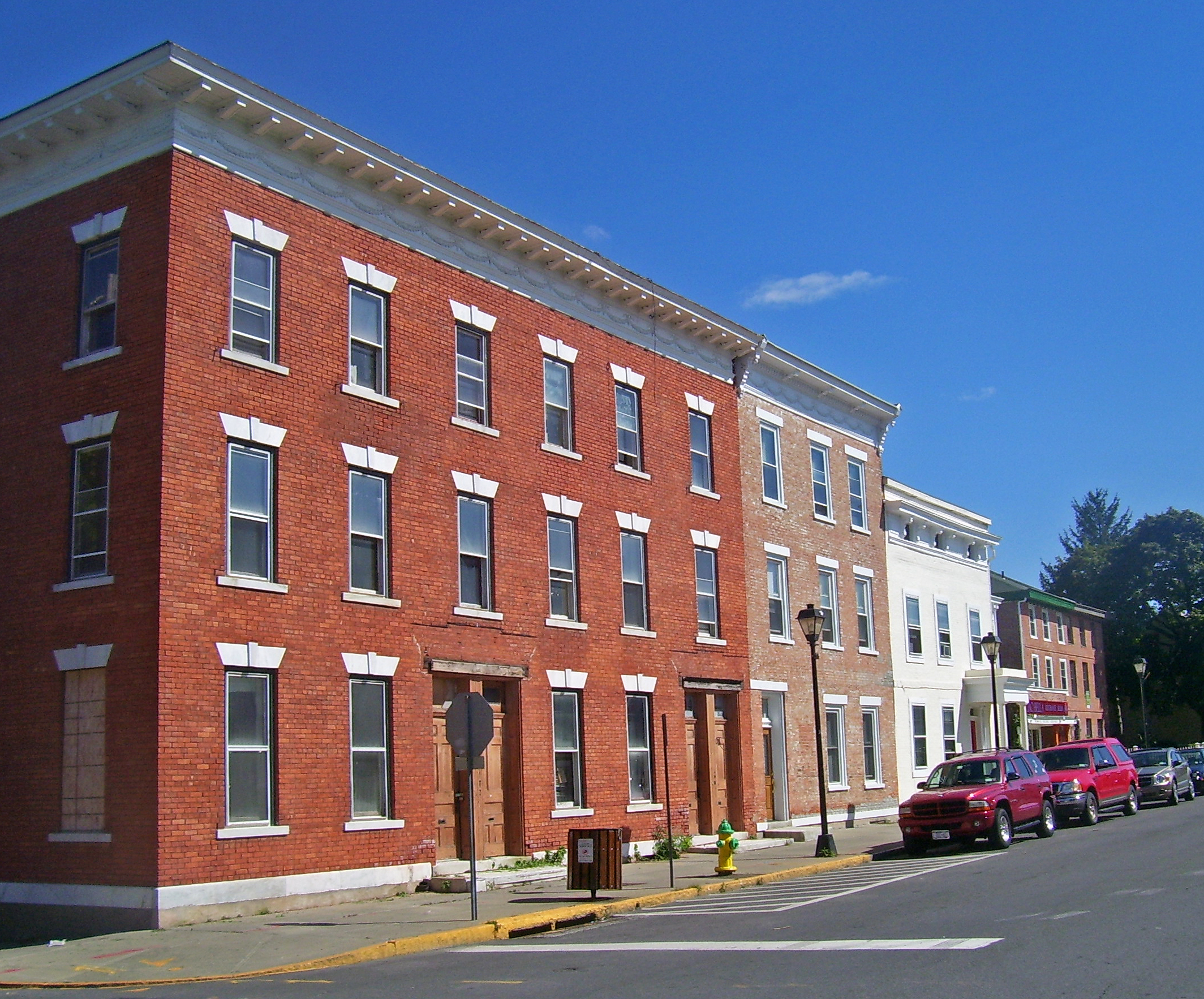 Lower Warren Street in Hudson, New York