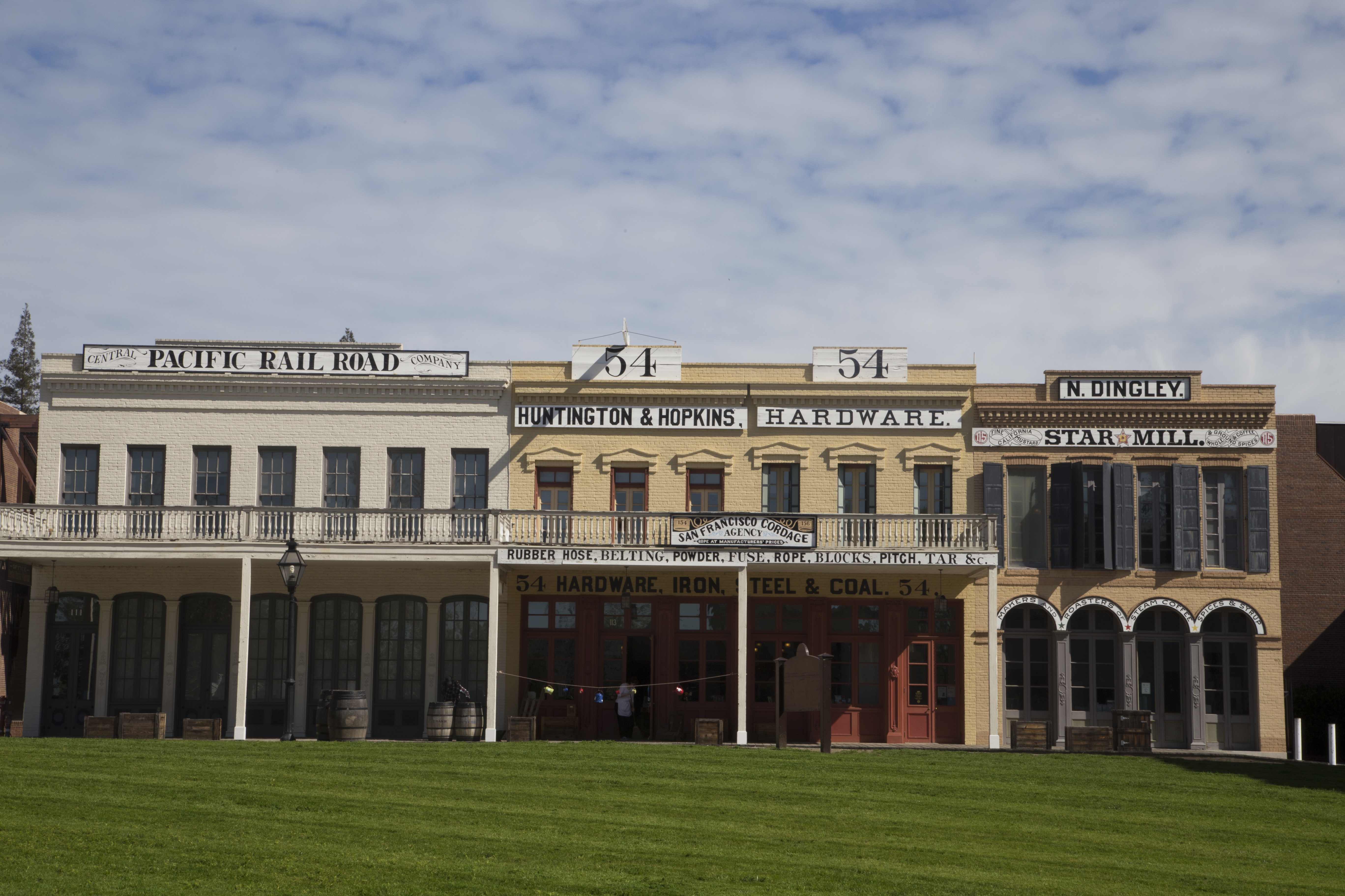 Historic buildings in Old Sacramento, California